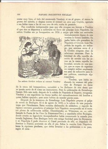 LAMINA V05360: La señora Gordon seduce al coronel Vaudrey