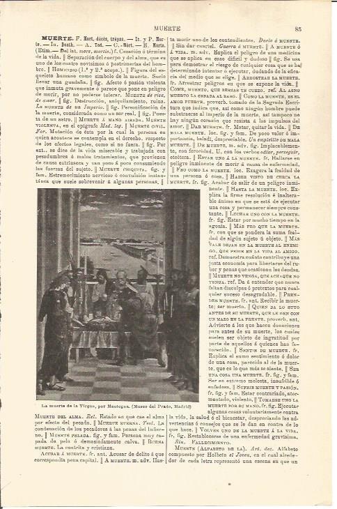 LAMINA V04490: La muerte de la Virgen, por Mantegna