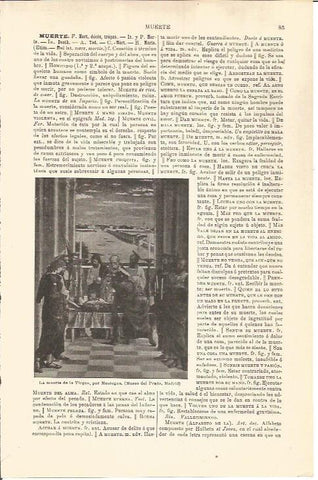 LAMINA V04490: La muerte de la Virgen, por Mantegna