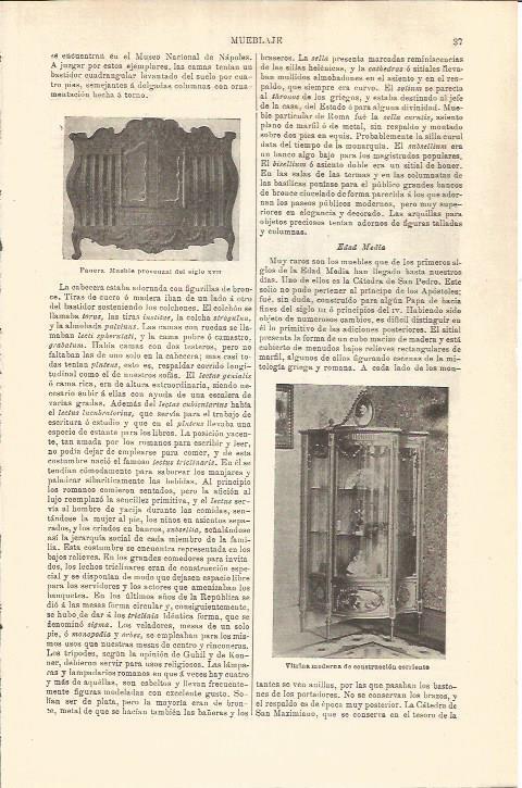 LAMINA V04480: Mueble provenzal siglo XVII y vitrina moderna