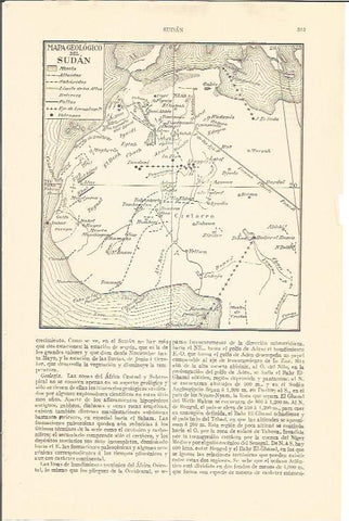 LAMINA V04421: Mapa geologico de Sudan