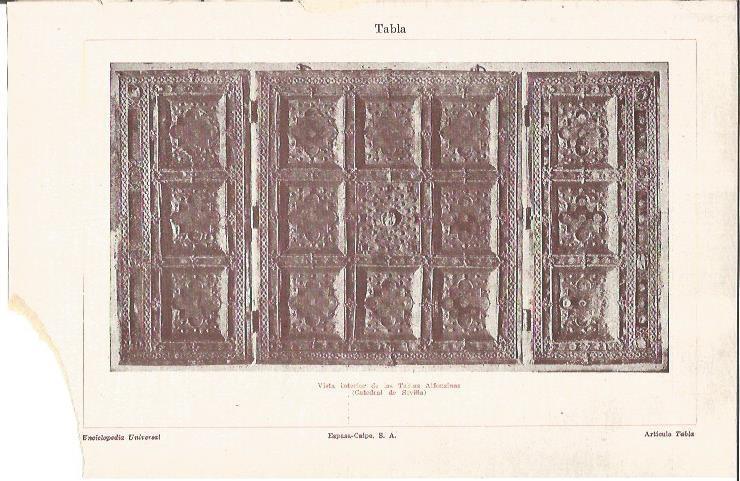 LAMINA V04420: Tablas Alfonsinas en Catedral de Sevilla