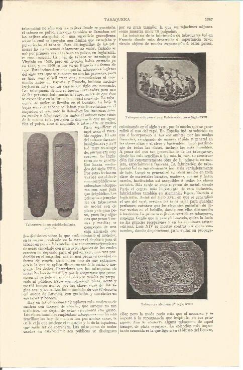 LAMINA V04415: Tabaquera de porcelana rusa y tabaquera alemana siglo XVIII