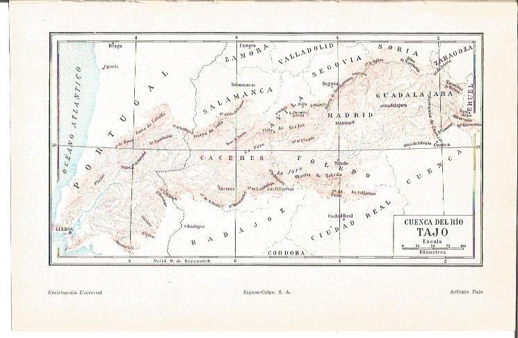 LAMINA V04451: Mapa cuenca del rio Tajo 