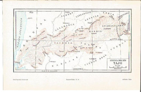 LAMINA V04451: Mapa cuenca del rio Tajo 