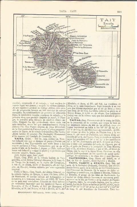 LAMINA V04447: Mapa de Tait, Tahiti