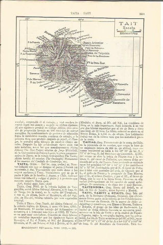 LAMINA V04447: Mapa de Tait, Tahiti