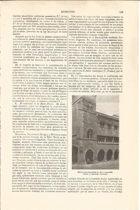 LAMINA V04549: Casas Consistoriales de Saint Antonin, Francia