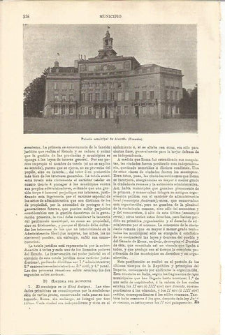LAMINA V04548: Palacio municipal de Alenzon, Francia