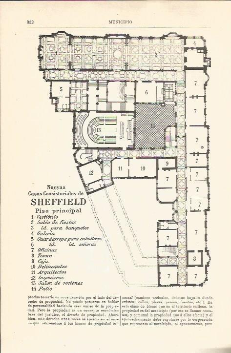 LAMINA V04545: Nuevas Casas Consistoriales de Sheffield