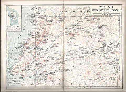 LAMINA V04541: Mapa de Muni, Guinea continental española