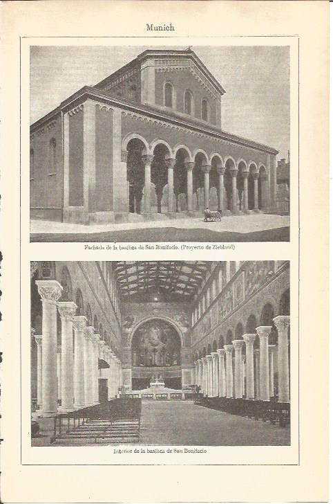 LAMINA V04566: Basilica de San Bonifacio en Munich