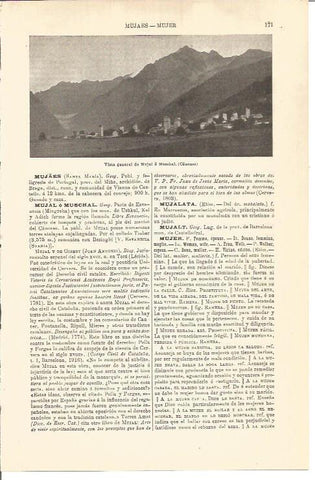 LAMINA V04511: Vista general de Mujal, Caucaso