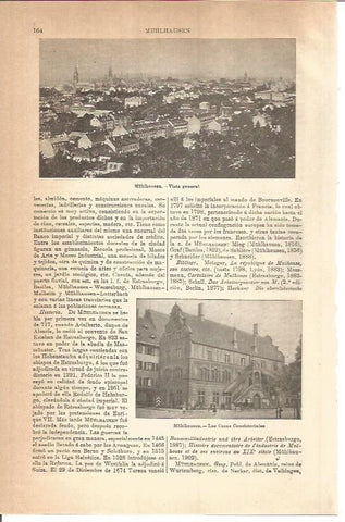 LAMINA V04507: Vistas de Muhlhausen, Alemania