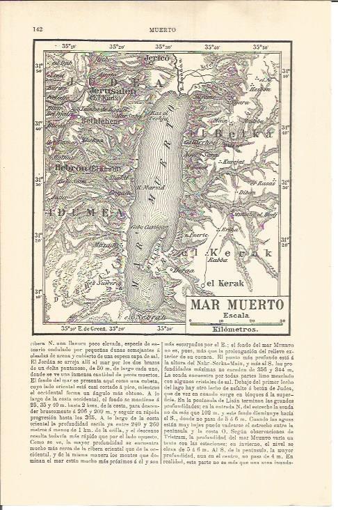 LAMINA V04501: Mapa del Mar Muerto