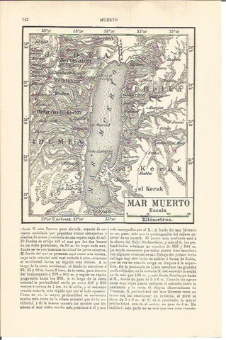 LAMINA V04501: Mapa del Mar Muerto