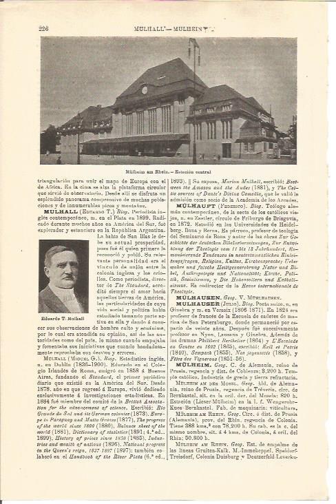 LAMINA V04532: Estacion central en Mulheim am Rheim 