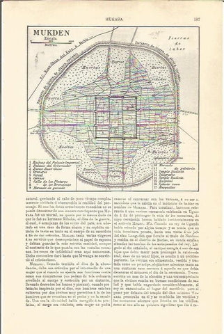 LAMINA V04524: Mapa de Mukden, China