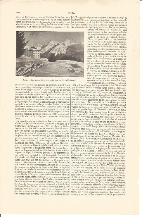 LAMINA V04303: Instituto para señoritas en Fetan, Suiza