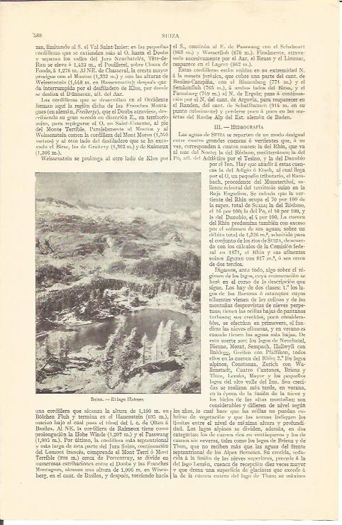 LAMINA V04300: Lago Hahnen, Suiza