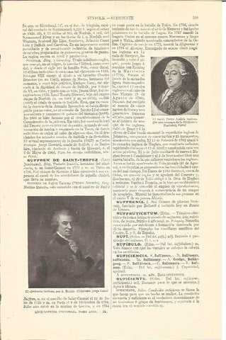 LAMINA V04296: Pedro Andres Suffren y el almirante Suffren, por A. Roslin