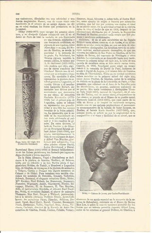 LAMINA V04316: Cabeza de joven, por C. Burckhardt
