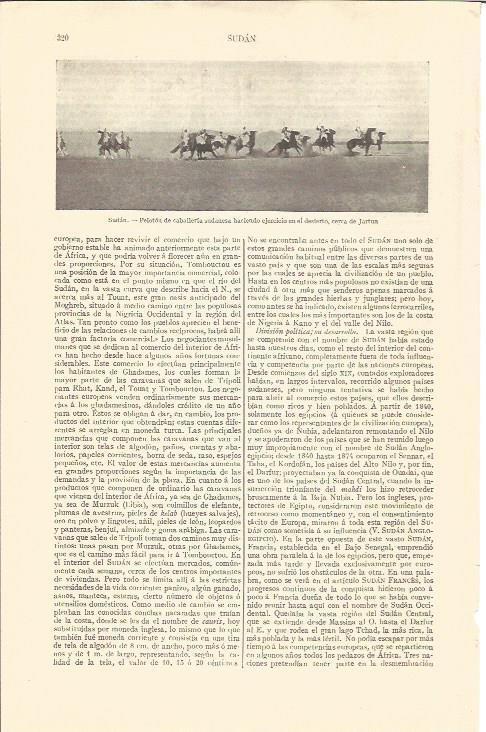 LAMINA V04254: Peloton de caballeria en Jartun, Sudan