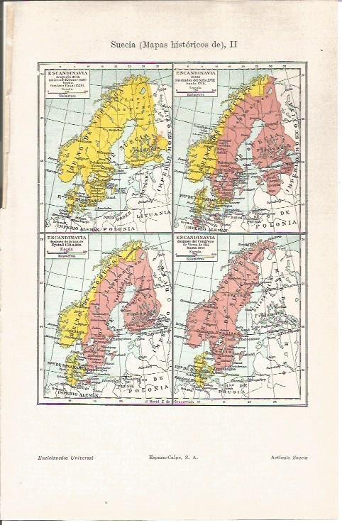 LAMINA V04277: Mapas historicos de Suecia
