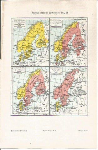 LAMINA V04277: Mapas historicos de Suecia