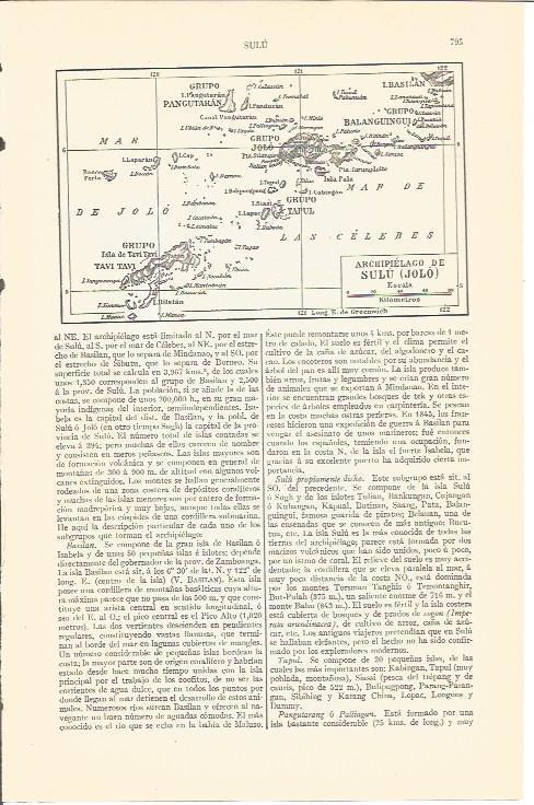 LAMINA V04328: Mapa archipielago de Sulu o Jolo