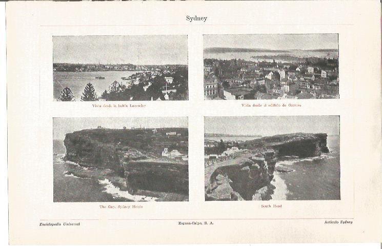 LAMINA V04386: Vistas de Sydney
