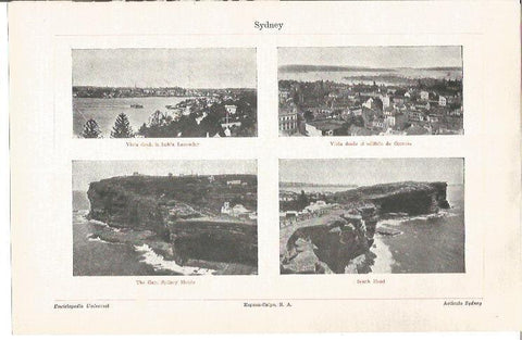 LAMINA V04386: Vistas de Sydney