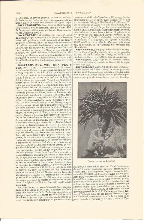 LAMINA V04379: Guerrero de Swaziland
