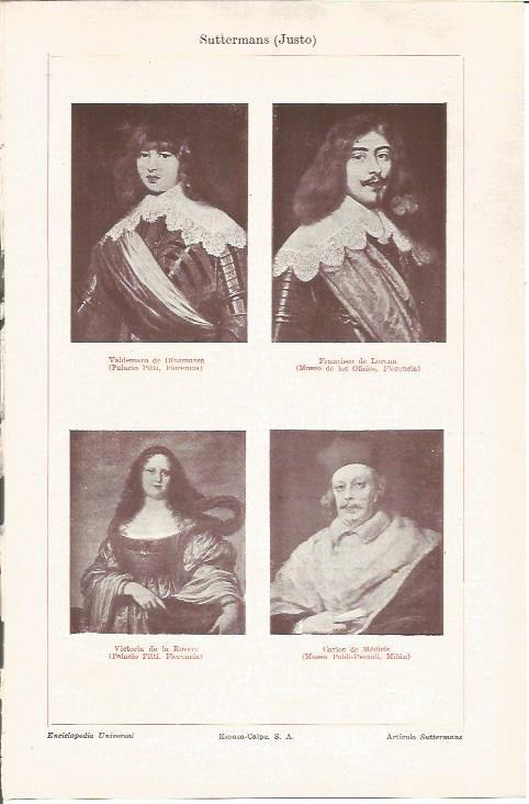 LAMINA V04371: Retratos, por Justo Suttermans