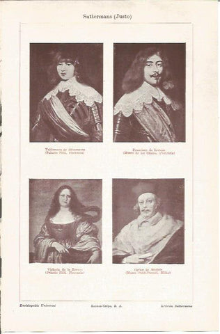 LAMINA V04371: Retratos, por Justo Suttermans