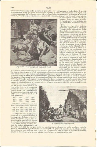 LAMINA V04400: Jugando a la taba en la antigüedad, por E. Vasari