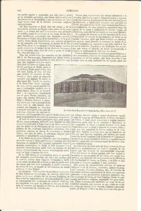 LAMINA V04340: Casa de la Montaña o templo de Sin en Ur, Irak