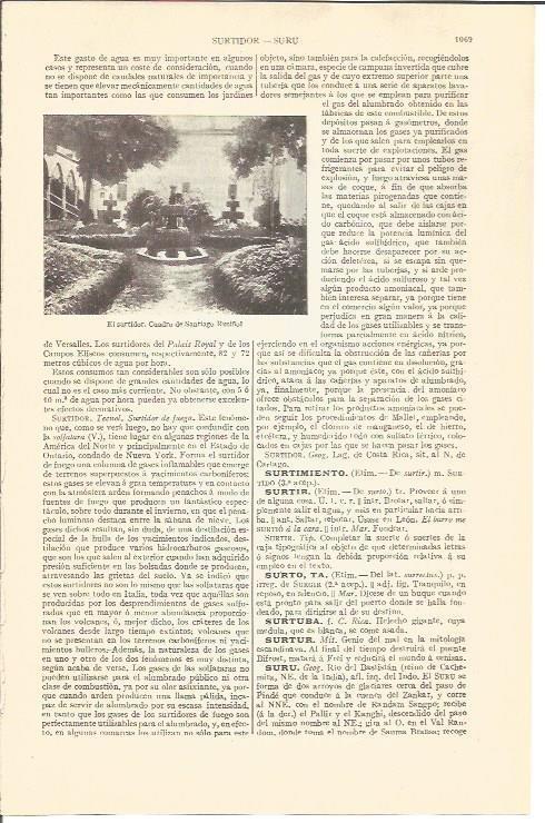 LAMINA V04364: El surtidor por Santiago Rusiñol