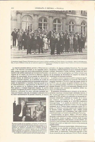 LAMINA V04807: François Miterrand y el gobierno de Pierre Mauroy 