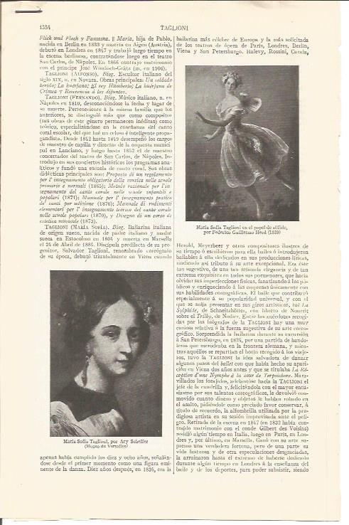 LAMINA V04798: Entrada de Maria Sofia de Taglioni