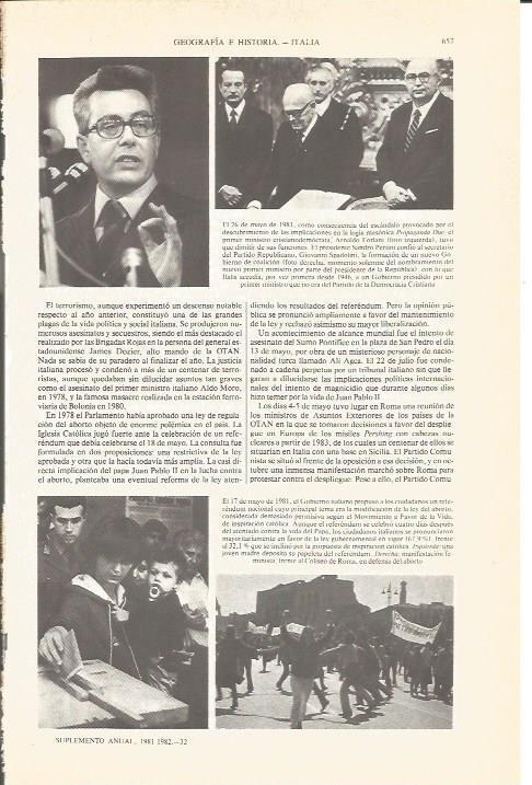 LAMINA V04823: Arnaldo Forlani y Sandro Pertini con Giovanni Spadolini 