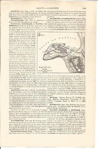 LAMINA V04763: Mapa de Nauplia, Grecia