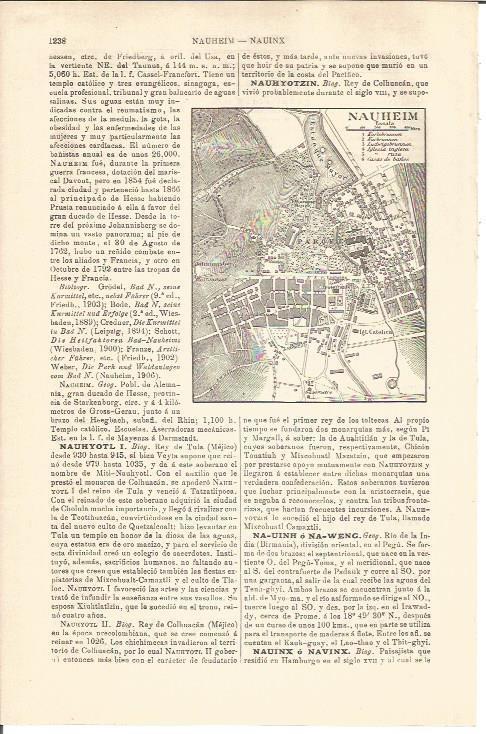 LAMINA V04761: Mapa de Nauheim, Alemania