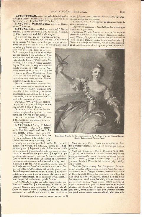 LAMINA V04758: Francisca Renata de Canisy, por J. Marcos Nattier