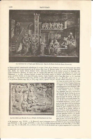 LAMINA V04754: La Natividad de la Virgen, por Ghirlandalo 