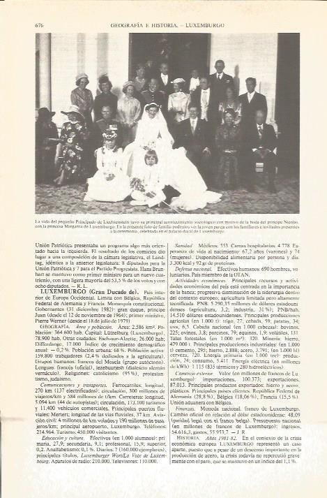 LAMINA V04828: Boda del principe Nicolas y princesa Margarita de Luxemburgo 