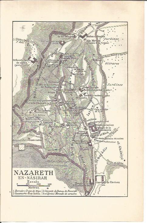 LAMINA V04785: Mapa de Nazareth en Nasirah