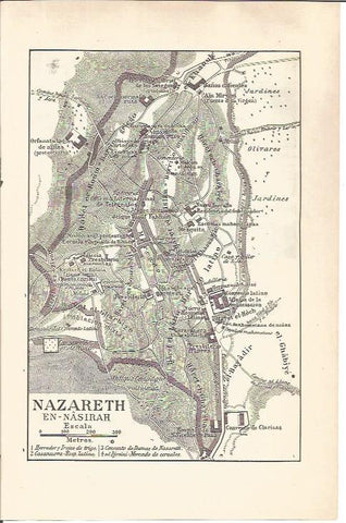LAMINA V04785: Mapa de Nazareth en Nasirah