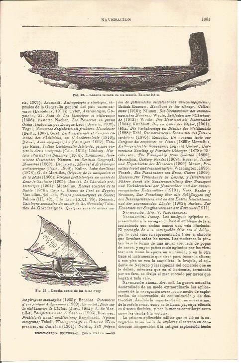 LAMINA V04779: Lancha maori y lanca de las Islas Fidji
