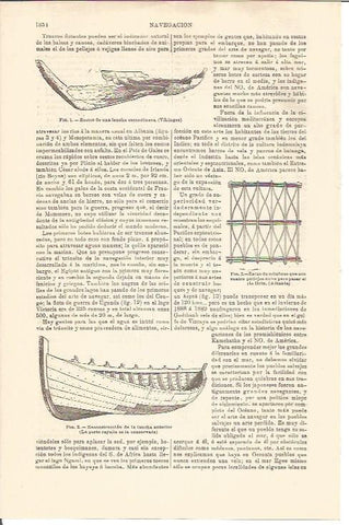 LAMINA V04775: Lancha y reconstruccion de lancha escandinava